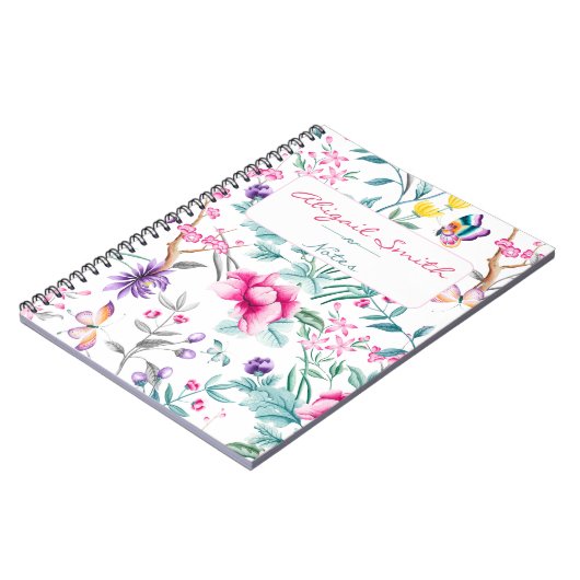 Boho Chic Personalisiertes Notebook Notizblock (Linke Seite)