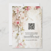 Boho Chic Pink Brautparty Einladung (Rückseite)