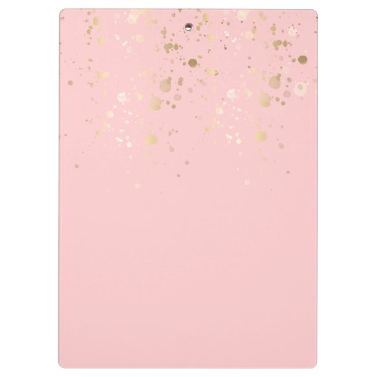 Boho Chic Pink & Ivory Greenery Blumengeschäft Klemmbrett (Rückseite)