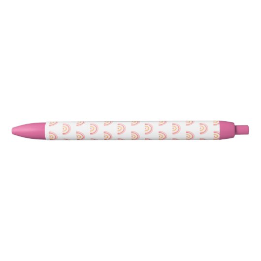 Boho Chic Pink Rainbow Pattern Kugelschreiber (Vorderseite)