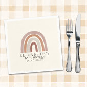 Boho Chic Rainbow Baby Shower for All Serviette