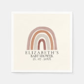 Boho Chic Rainbow Baby Shower for All Serviette (Vorderseite)