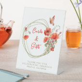 Boho Chic Red Poppies, Bridal Brunch Cards & Gesch Sockelschild (In Situ)