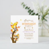 Boho Chic Retirement Celebration Einladung (Stehend Vorderseite)