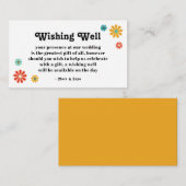 Boho Chic Retro Blumenzehen wünschend gut Begleitkarte (Vorne/Hinten)