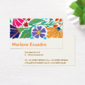 Boho Chic Retro Floral Handgemustertes Muster   (Schreibtisch)