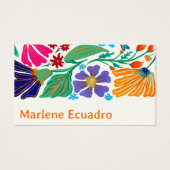 Boho Chic Retro Floral Handgemustertes Muster   (Vorderseite)