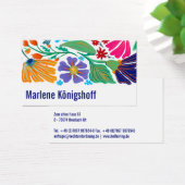 Boho Chic Retro Floral Handgemustertes Muster   (Schreibtisch)