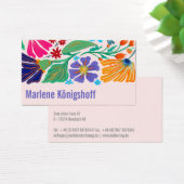 Boho Chic Retro Floral Handgemustertes Muster   (Schreibtisch)