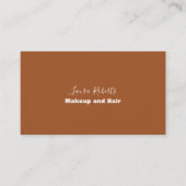 Boho Chic Retro Floral Visitenkarte (Vorderseite)