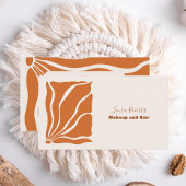 Boho Chic Retro Floral Visitenkarte