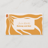 Boho Chic Retro Floral Visitenkarte (Vorderseite)