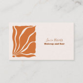 Boho Chic Retro Floral Visitenkarte (Vorderseite)