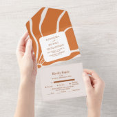 Boho Chic Retro Floral Wedding All In One Einladung (Abreißen)