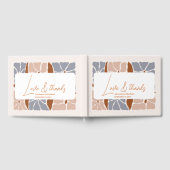 Boho Chic Retro Floral Wedding Gästebuch (Voll)