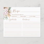 Boho Chic Rezept Card (Vorderseite)