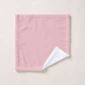 Boho Chic Rosa Einheitsfarbe Badhandtuch Set (Waschlappen)