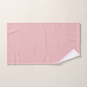 Boho Chic Rosa Einheitsfarbe Badhandtuch Set (Handtuch)