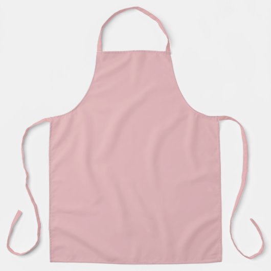 Boho Chic Rosa Einheitsfarbe Schürze (Vorderseite)