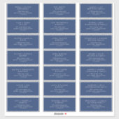 Boho Chic Royal Blue Guest Address Labels (Blatt)