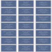 Boho Chic Royal Blue Guest Address Labels (Vorderseite)