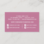 Boho Chic Rustic Feather Arrow Wasserfarbe Bohemis Visitenkarte (Rückseite)