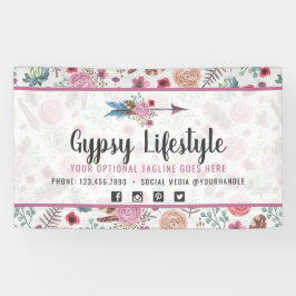 Boho Chic Rustic Fether Arrow Wasserfarbe Bohemisc Banner