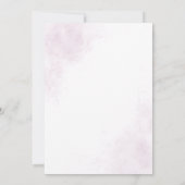 Boho Chic Rustikales Lila Oval Einladung (Rückseite)