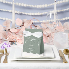 Boho Chic Sage Green Elegant Vielen Dank für Ihre  Geschenkschachtel