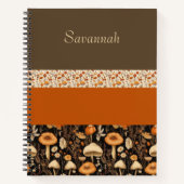 Boho-Chic Sage/Orange Bullet Journal Notizblock (Vorderseite)