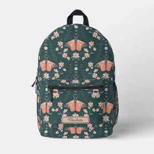 Boho-Chic-Schmetterling-Daisy-Blumenmädchen Bedruckter Rucksack