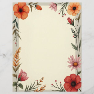 Boho-Chic-Schreibpapier Briefbogen