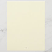 Boho-Chic-Schreibpapier Briefbogen (Rückseite)