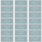Boho Chic Seafoam Aquamarin Guest Address Labels (Vorderseite)