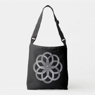 Boho Chic Silber Mandala Tragetaschen Mit Langen Trägern