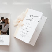 Boho Chic Silver Gray wir falten Hochzeit Programm