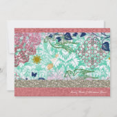 Boho Chic Sinti und Roma Ragbag Einladung Hochzeit (Rückseite)