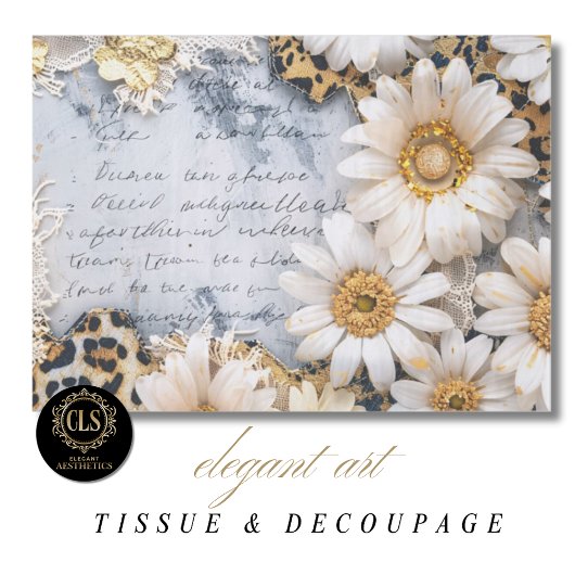Boho Chic Sonnenblumen Blumen Decoupage Seidenpapier