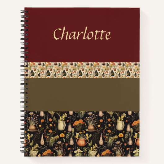 Boho-Chic Spiral Bullet Journal Notizblock (Vorderseite)