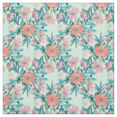 Boho chic spring garden Blume Illustration Stoff (Muster)