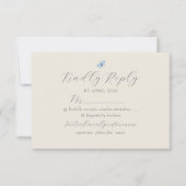 Boho Chic Spring Wedding RSVP Card Karte (Vorderseite)