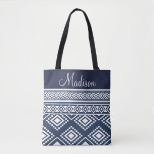 Boho Chic Stammesmuster mit Monogramm Tasche