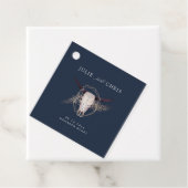 Boho Chic Steer Skull Wedding Geschenkanhänger (Beispiel)