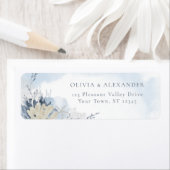 Boho Chic Strand Korallen Blau Hochzeit Rücksendea (Insitu)