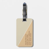 Boho Chic Stripe | Earth Tongram Gepäckanhänger (Rückseite vertikal)