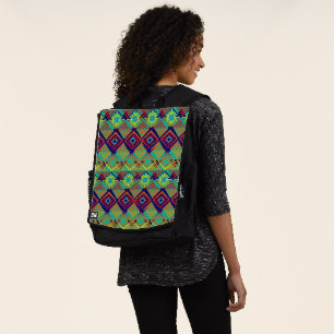 Boho Chic Style   Afrikanisches Schmucktuch Inspir Rucksack