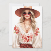 Boho Chic Summer Card (Vorderseite)