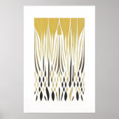 Boho Chic Symmetry Line Art Poster (Vorne)