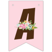 Boho Chic, Tee-Party, niedlich, Teekanne Wimpelkette (Dritte Fahne)