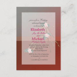 Boho Chic Teepee / Tipi Wedding Probe Dinner Einladung